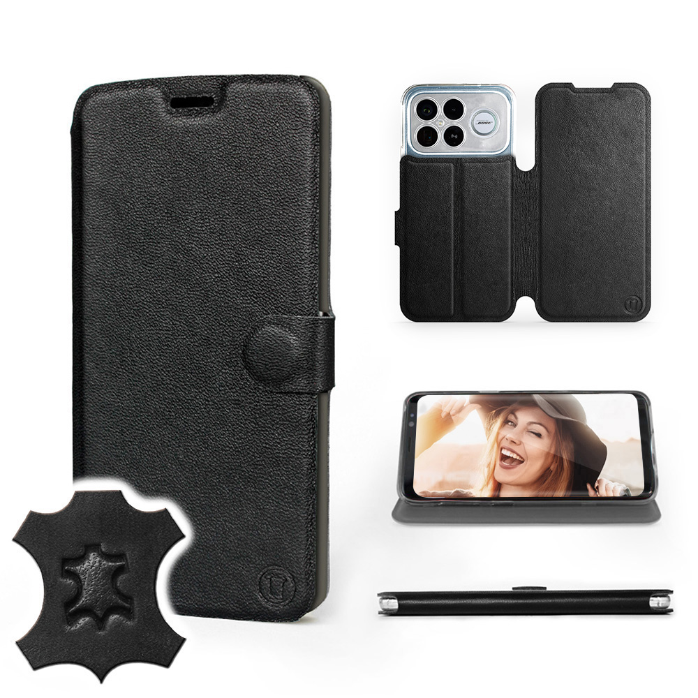Etui Mobiwear do Xiaomi Poco F8 Ultra Black Leat