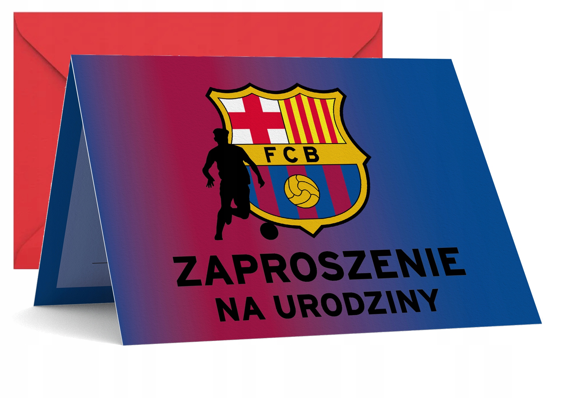 ZAPROSZENIE URODZINOWE FC Barcelona ZAPROSZENIA