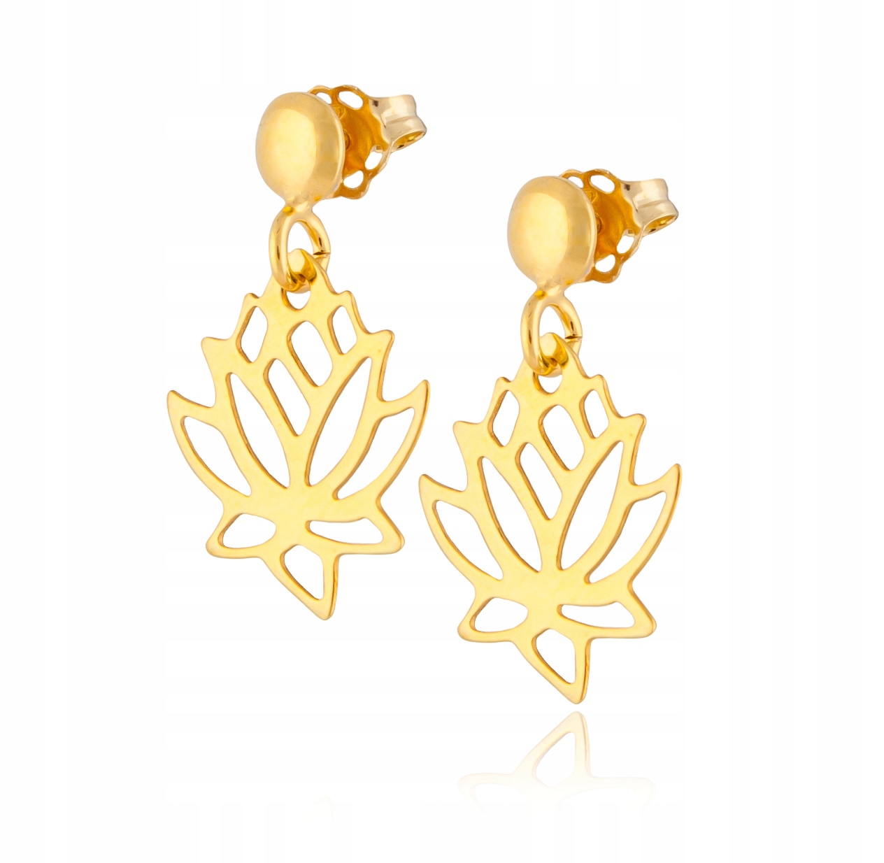 

Kolczyki ażurowe kwiatki srebro 925 złoto