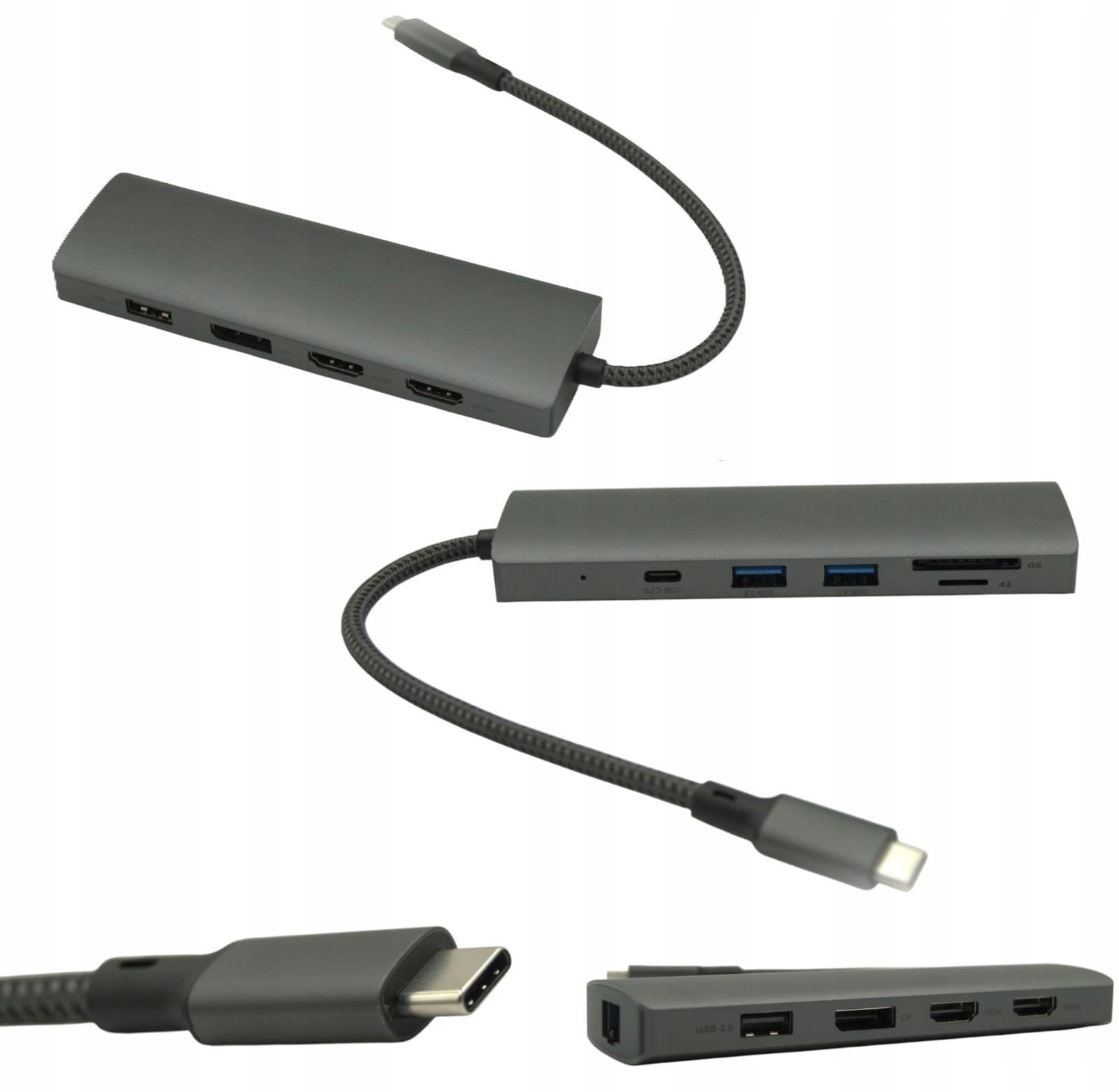 Hub pro notebook a ultrabook Toshiba Dokovací stanice Usb-c pro 2 monitory