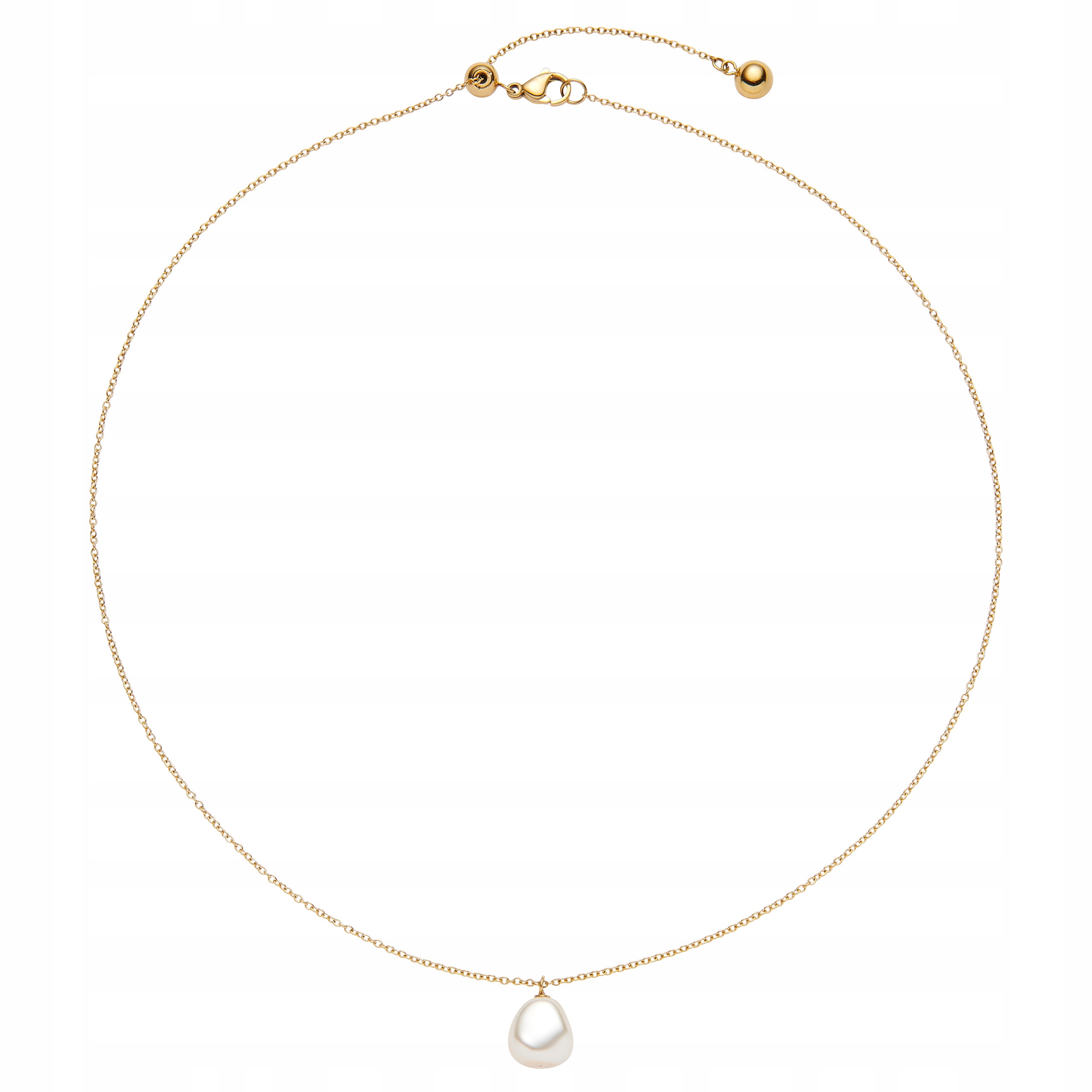 Magnetický náhrdelník Zlatý přívěsek Perla Ocel Chirurgická Dámská