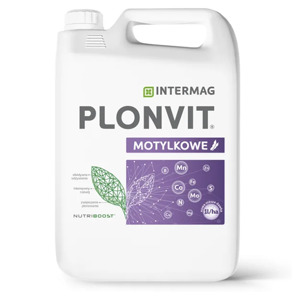 Intermag Nawóz Plonvit Motylkowe 5L Nawóz Dolistny Soja Groch Fasola Bób