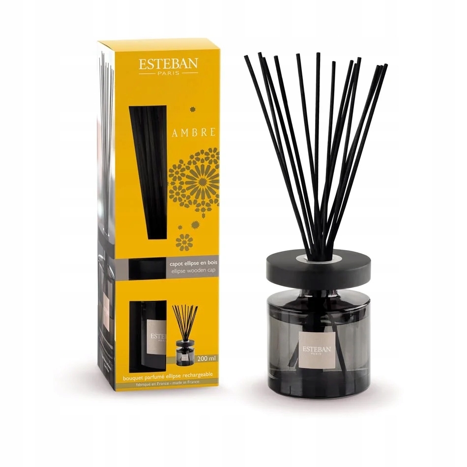 Esteban Paris Difuzér s tyčinkami 200 ml Vůně Ambre