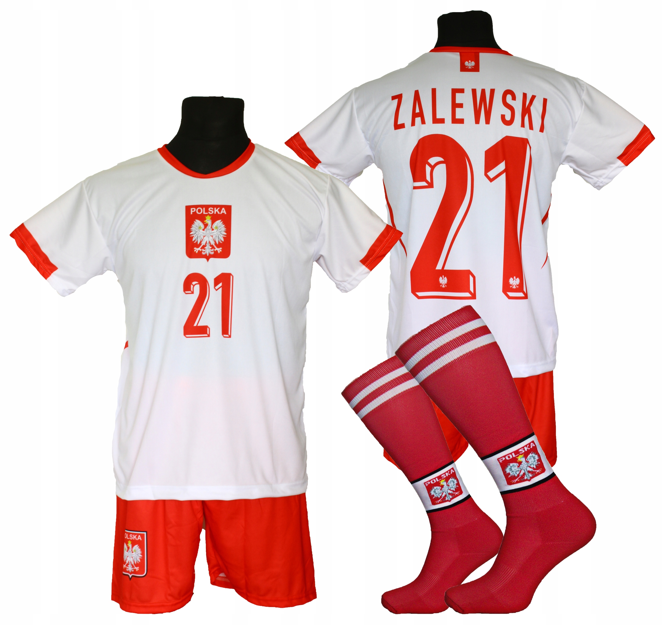 Zalewski komplet strój piłkarski Polska Bg 158