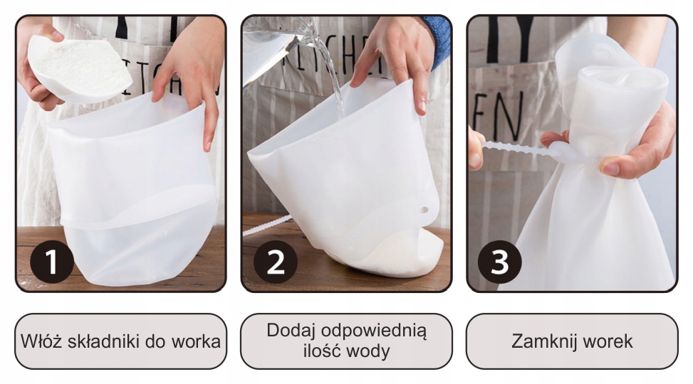 Silikonowy worek do ciasta 21x30 cm Vespero EAN (GTIN) 5903332937844