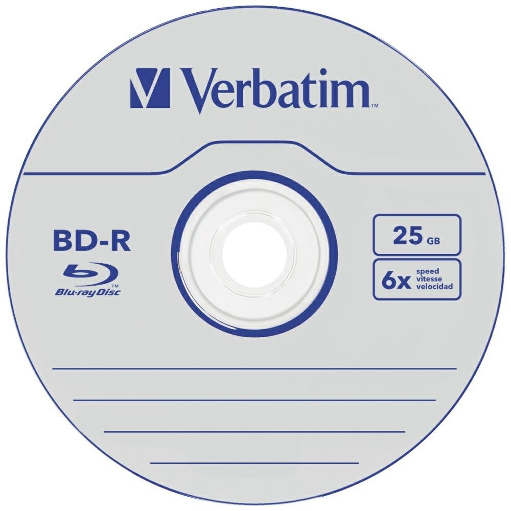 Płyta Bd-r Verbatim Datalife 25GB 6X 25szt 43837