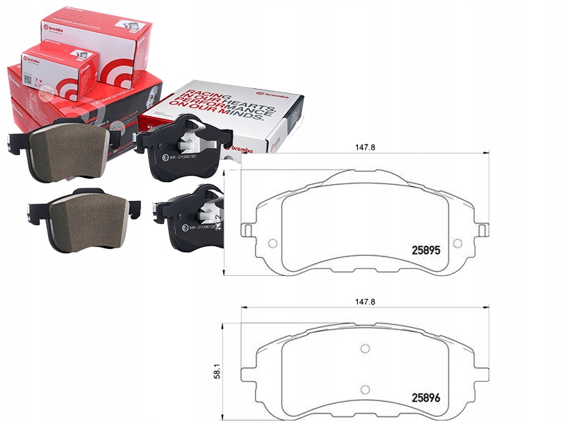 Sada Brzdových Destiček Brembo 1610428780 LP25