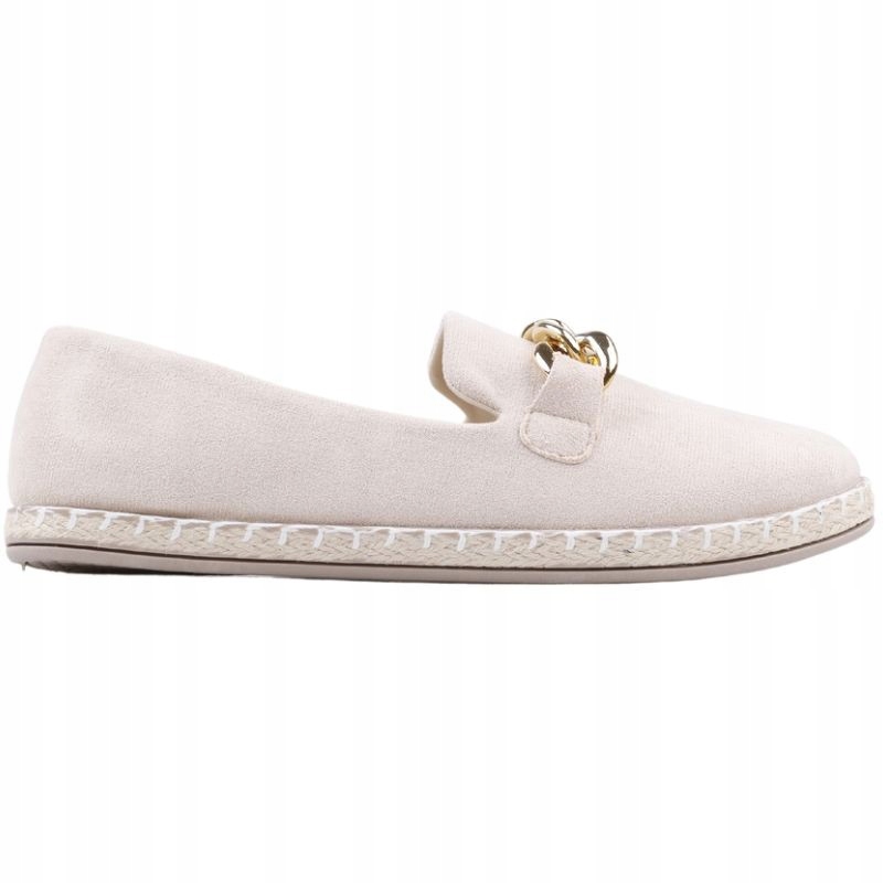 BEŻOWE ESPARDYLE DAMSKIE WSUWANE PÓŁBUTY WKŁADKA EKOSKÓRA WYGODNE ELEGANCKI Marka inna