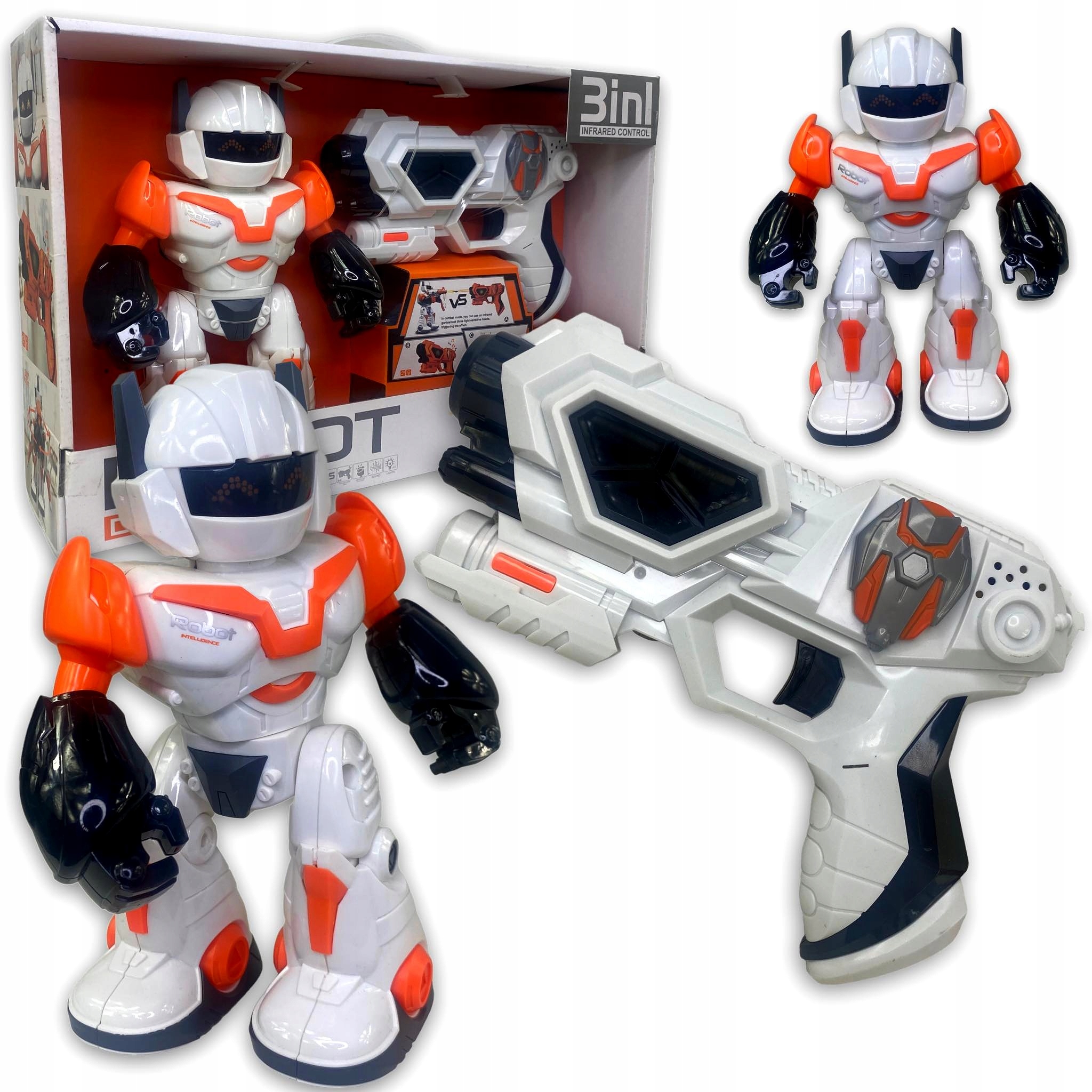 

Robot Pistolet Na Baterie 3W1 Walczące Roboty Buzz