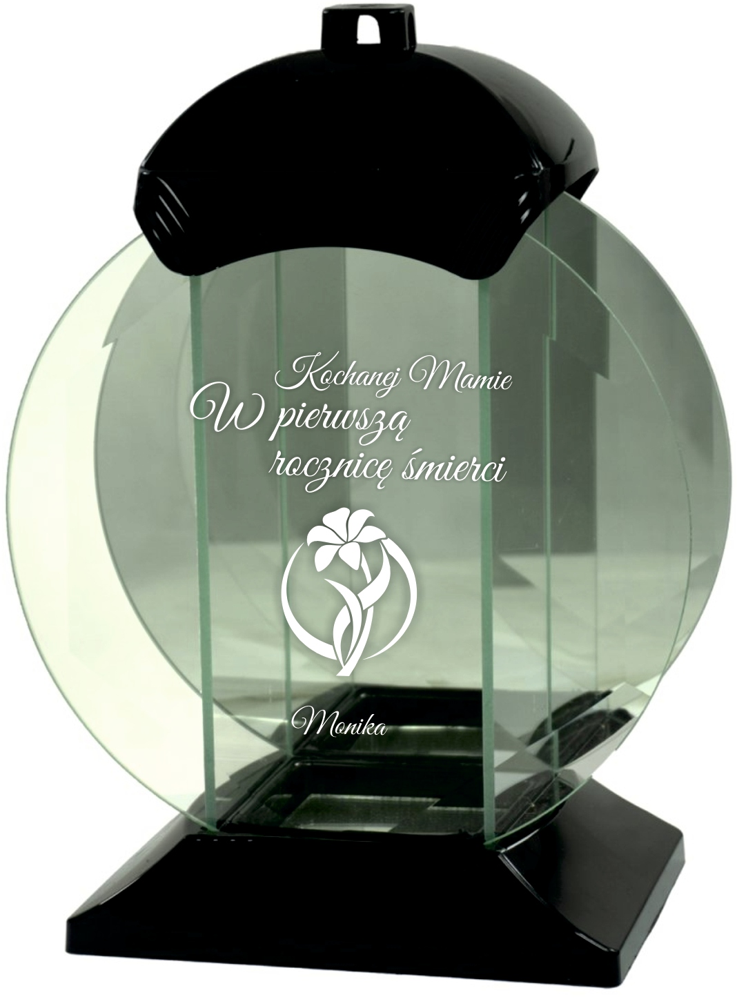 Hřbitovní Svíčka Skleněná rytina Milované Mamince jméno