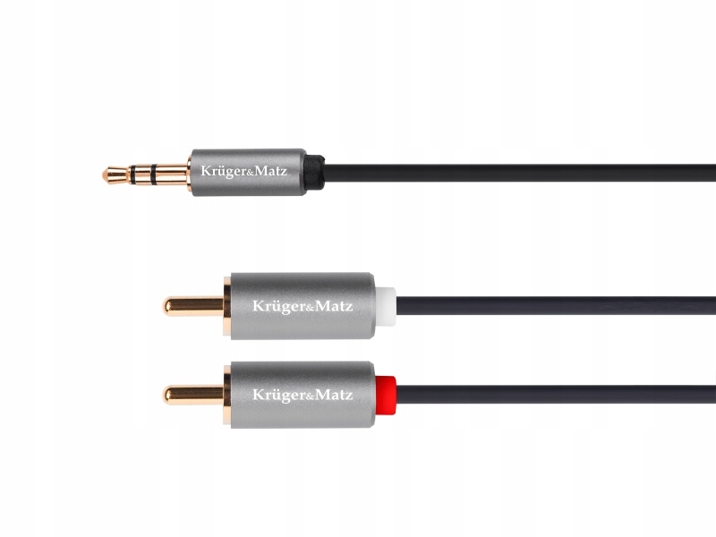 Kabel Kruger&matz KM1216 minijack (3,5 mm) 2x Rca (cinch) 3 m