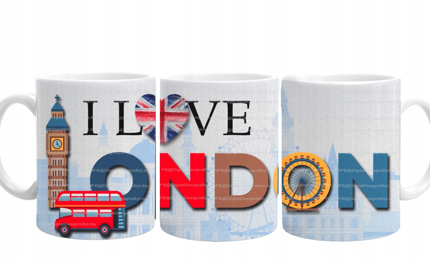 

Kubek 300ml Podróże I Love London Londyn Uk
