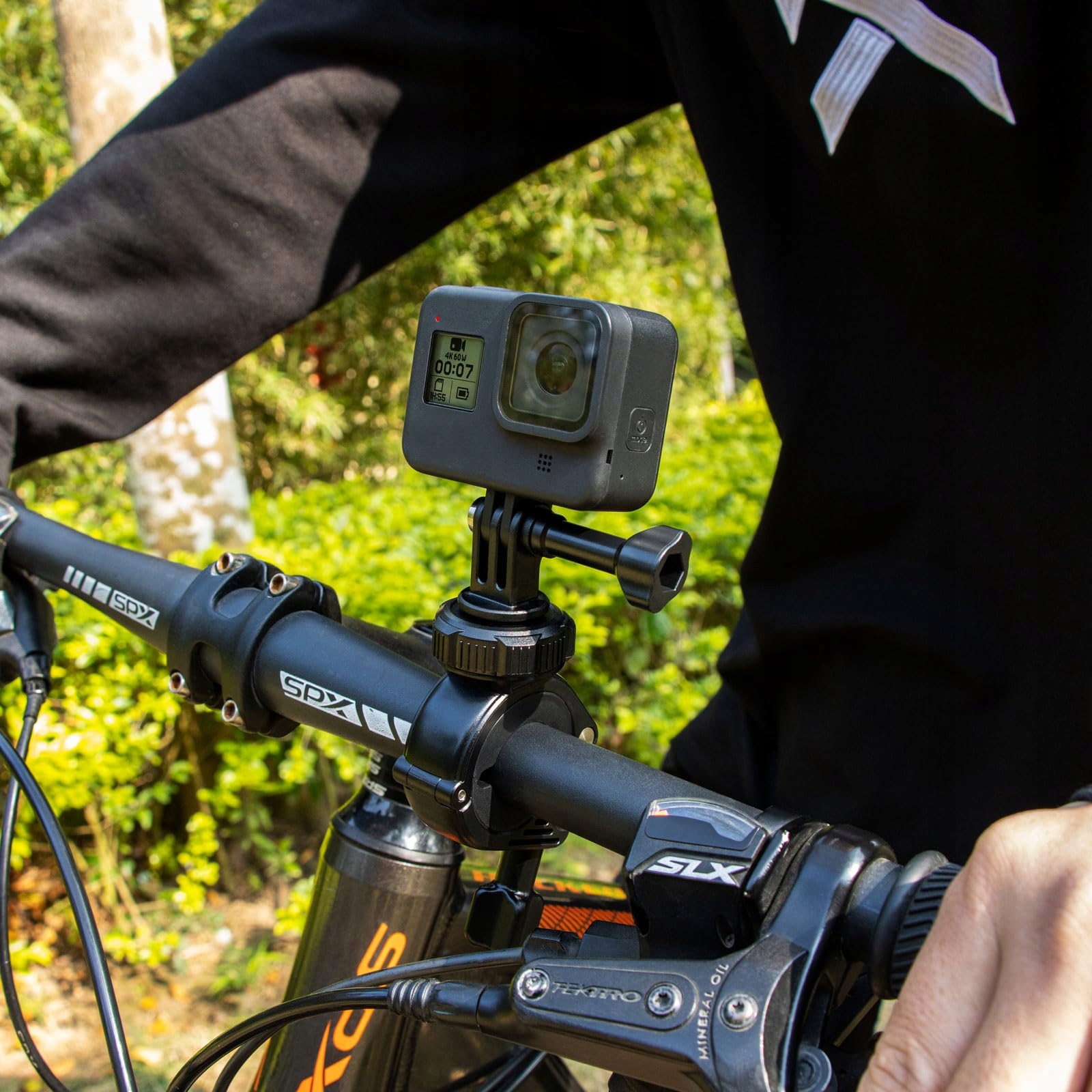 SAMETOP Uchwyt Rowerowy/Motocyklowy 360° do GoPro DJI Osmo — miniatura 6