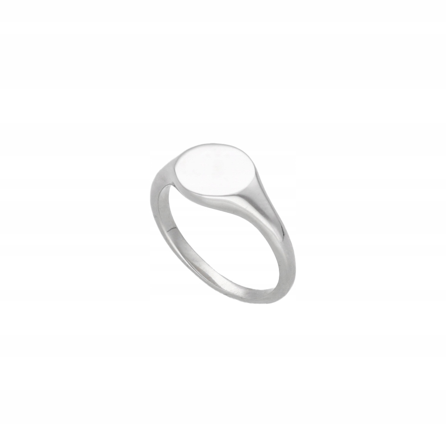 Signet hladký stříbro rhodiované vel. 26