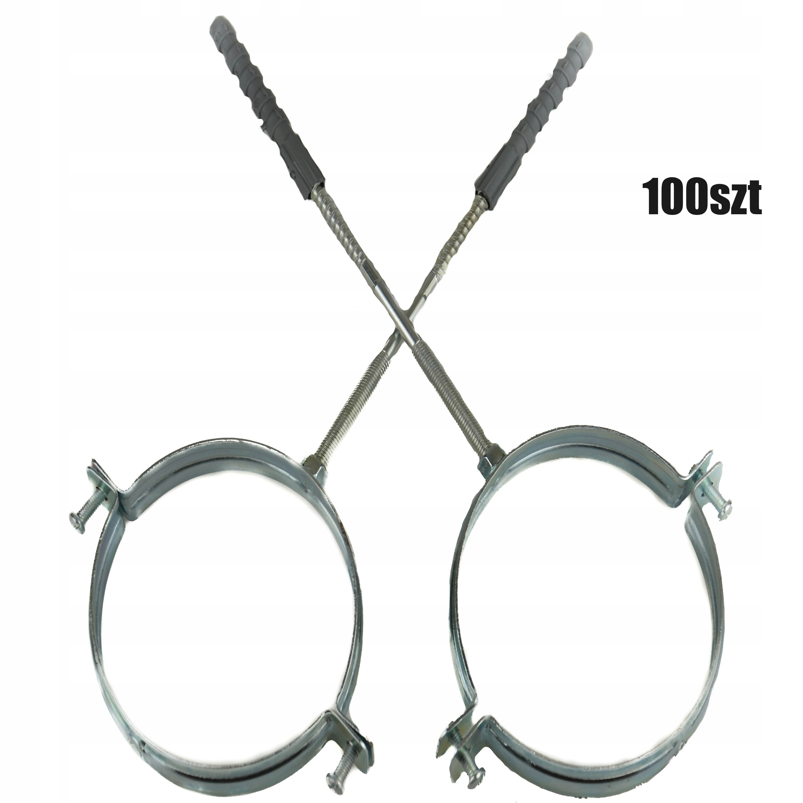 Kovová objímka odtokového potrubia pre rúry fi120 s skrutkovacím kolíkom 100ks