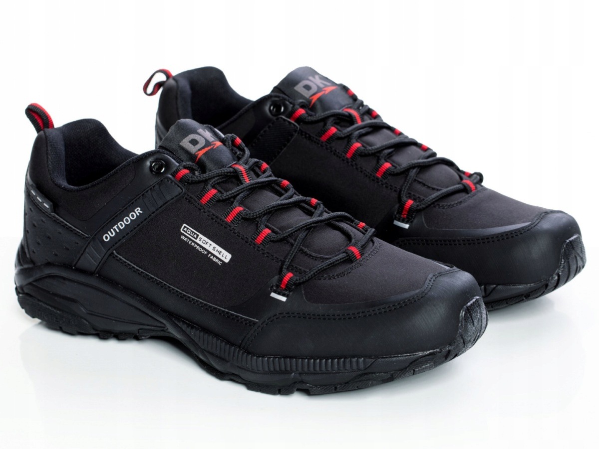 Dk Aqua Soft Shell Predator Low 1096 Black/Red pánské trekové boty