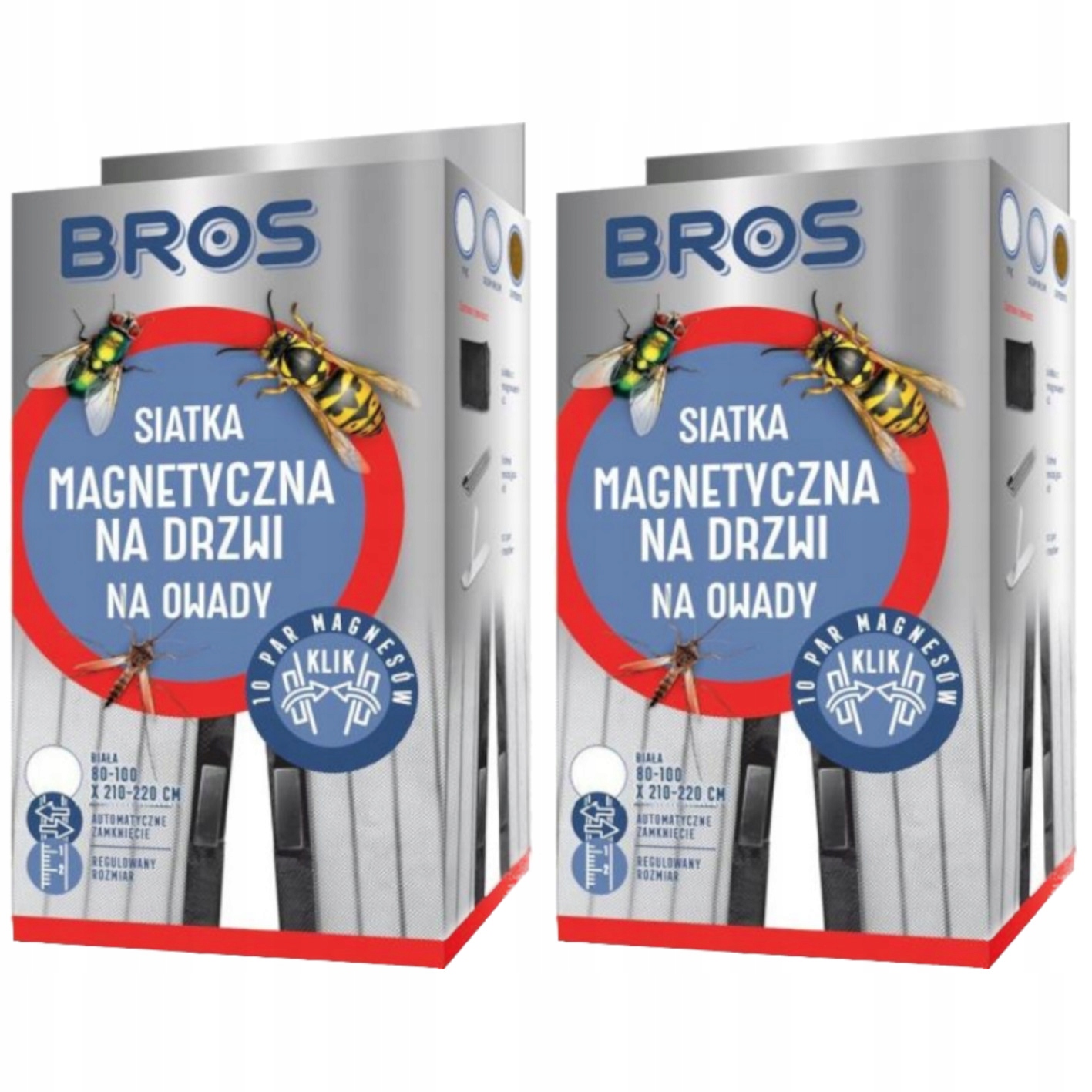 

Moskitiera magnetyczna na drzwi Bros 1x2,2m biała