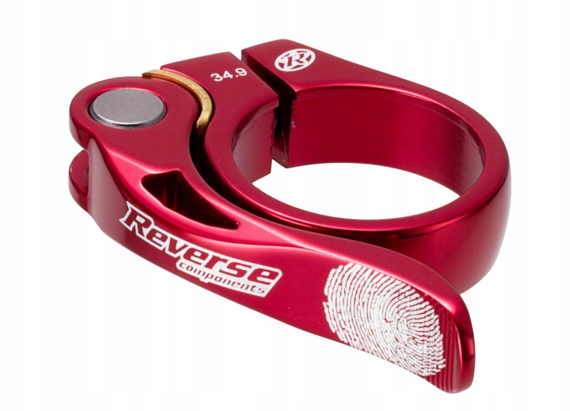 Obejma (zacisk) sztycy Reverse Bolt Clamp Long Life 34,9mm red