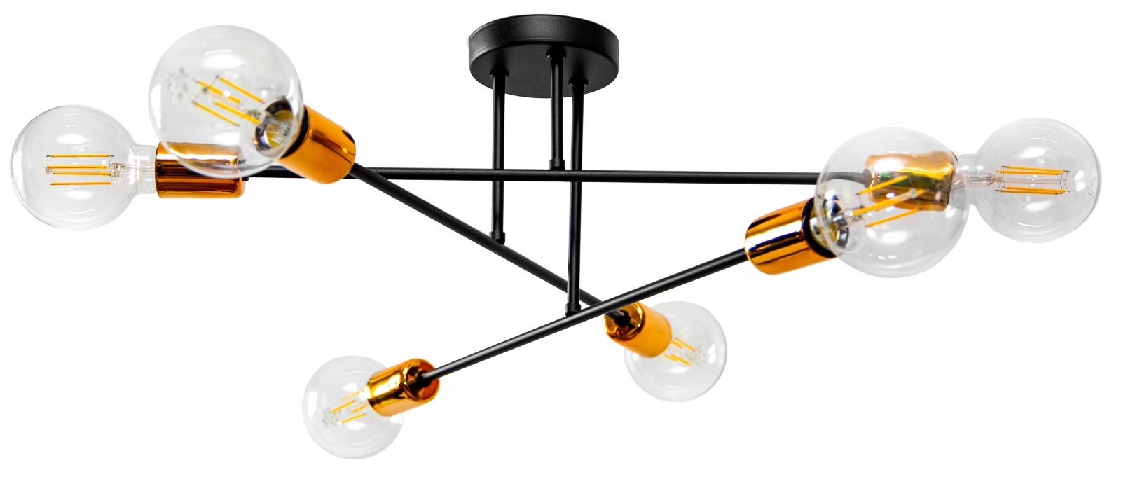 

Lampa Sufitowa Plafon Żyrandol Loft Edison Led