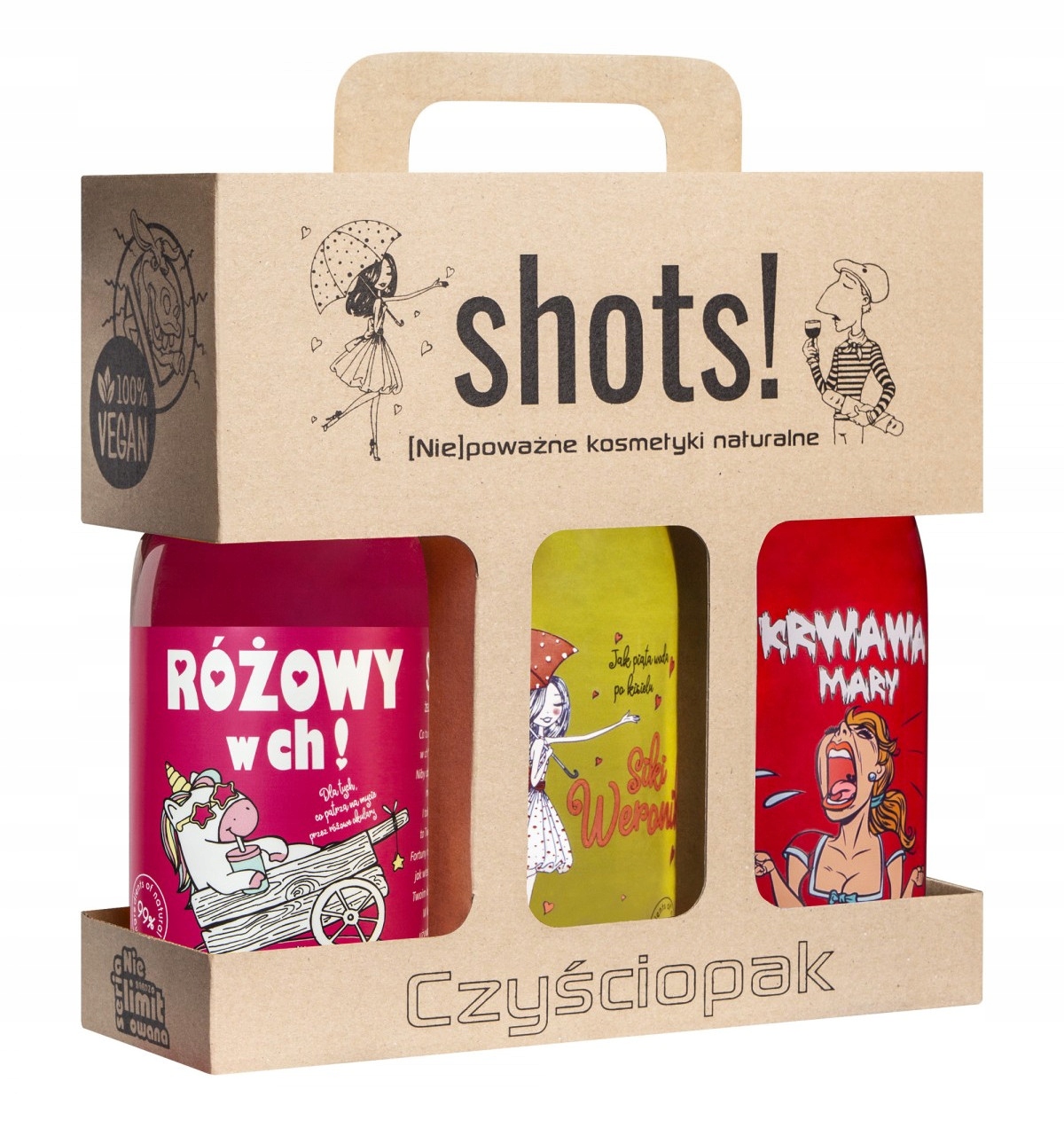 LAQ SHOTS! CZYŚCIOPAK POD PRYSZNIC SIKI W. 3x500ml
