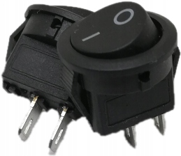 

Przełącznik SMRS101 1A 250V okrągły czarny
