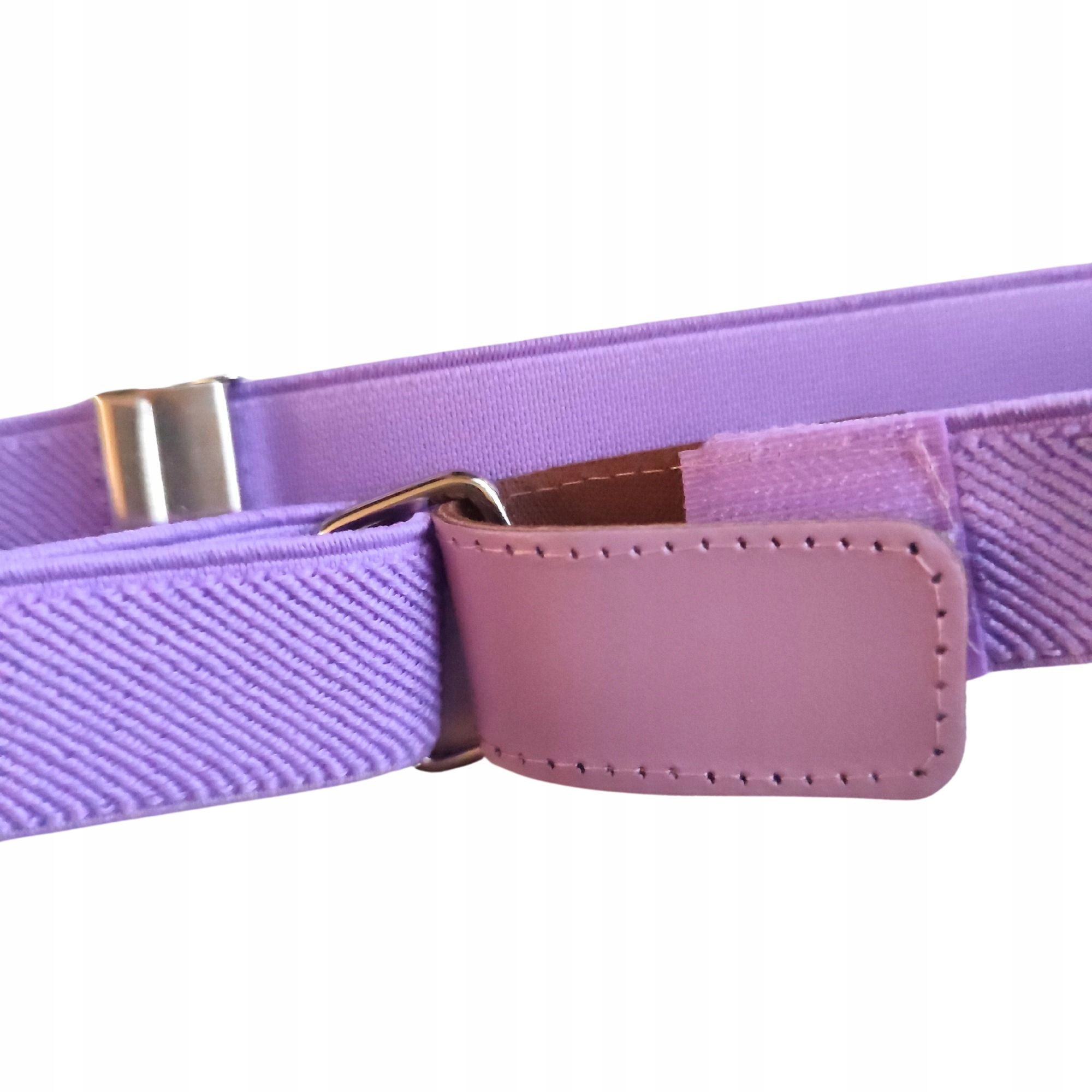 PASEK DZIECIĘCY DO SPODNI ELASTYCZNY NA RZEPĘ FIOLET Marka Inna marka