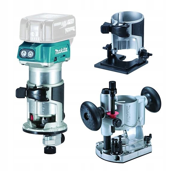 Makita DRT50ZJX2 frezarka akumulatorowa z akcesoriami 18V bez baterii, k