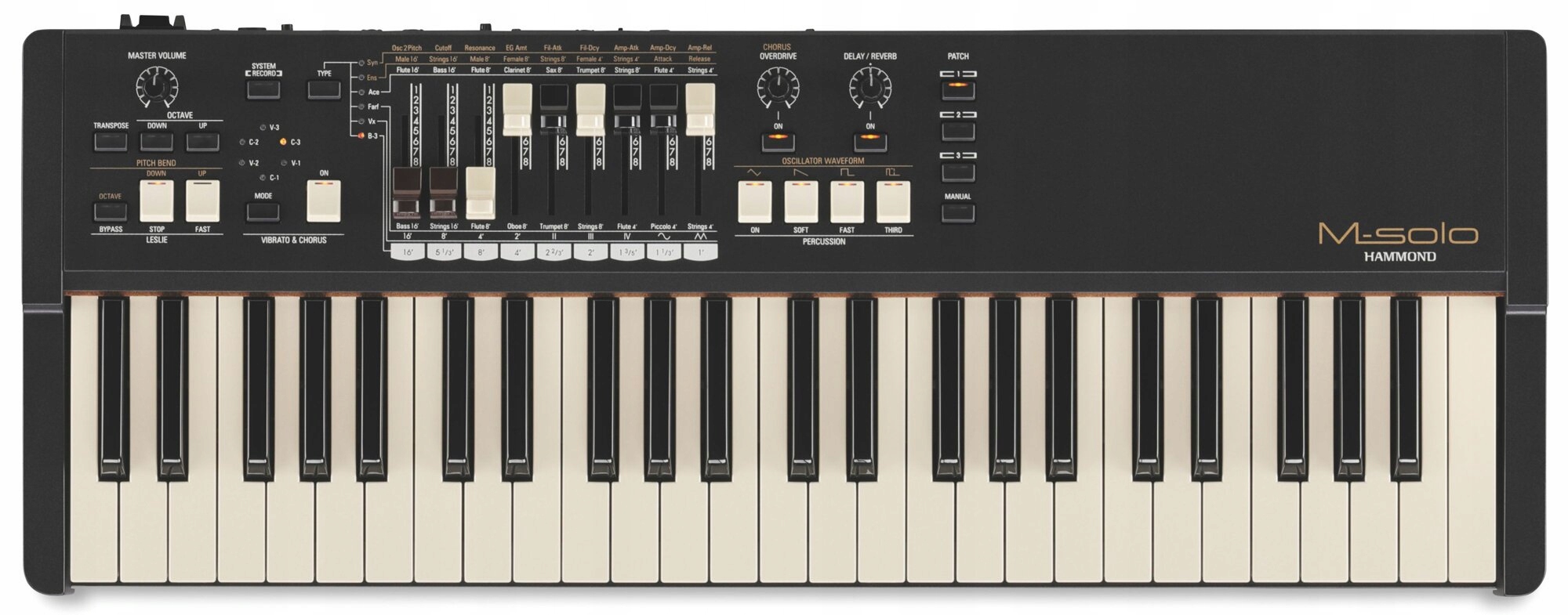 Hammond M-solo jednomanuálové varhany, barva černá
