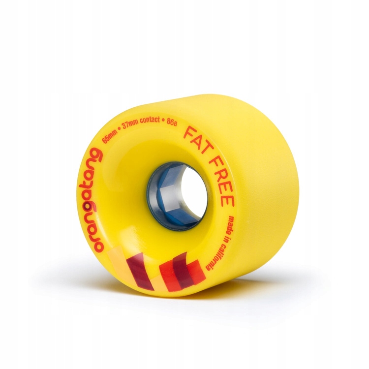 Kola pro longboard Orangatang Fat Free Wheels Žlutá 65 mm 86A