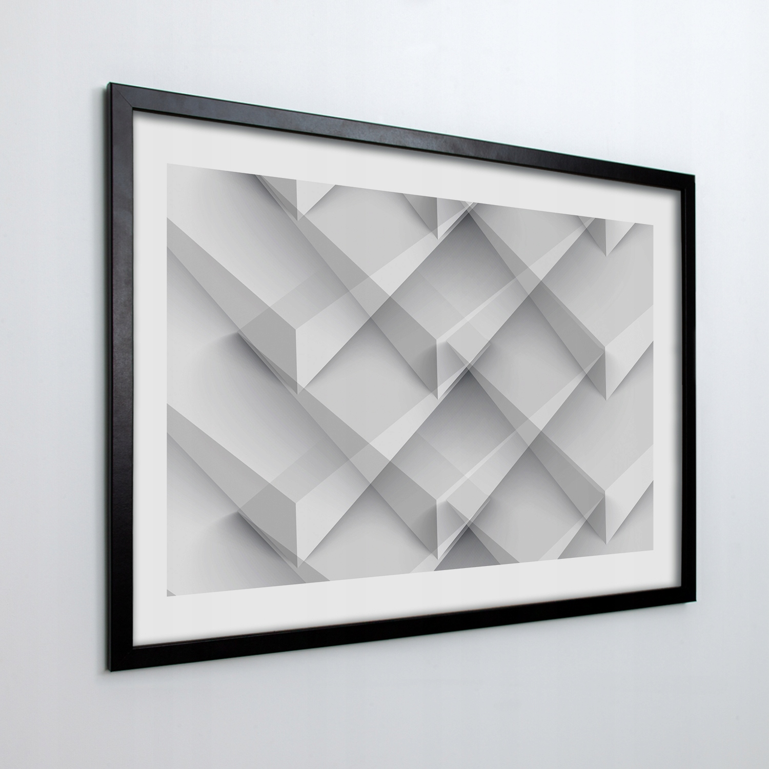 Obraz v ráme na stenu Štvorcový vektor 3D 100x70