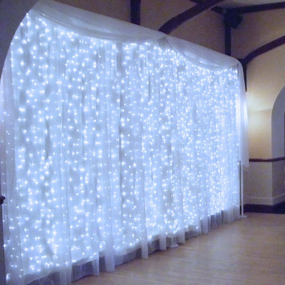 DEKORACJA OKIENNA KURTYNA ŚWIETLNA LED DEKORACYJNA GIRLANDA ŚWIĄTECZNA Marka bez marki