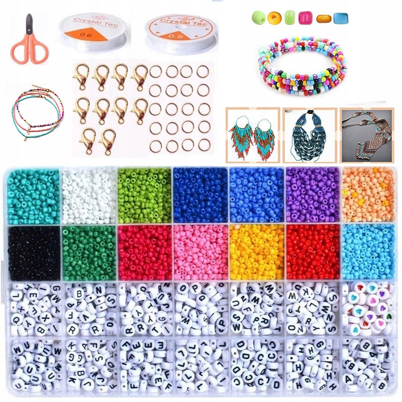 Set of Acrylic beads for making bracelets