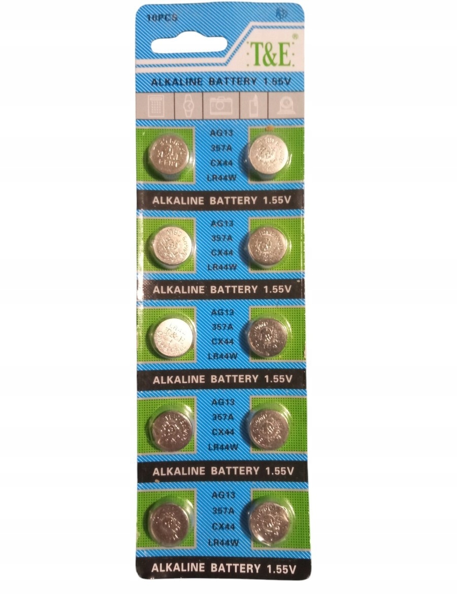 Zestaw 10 Szt Bateria ag13 lr44 a76 g13 1154 alkaliczne baterie Guzikowa