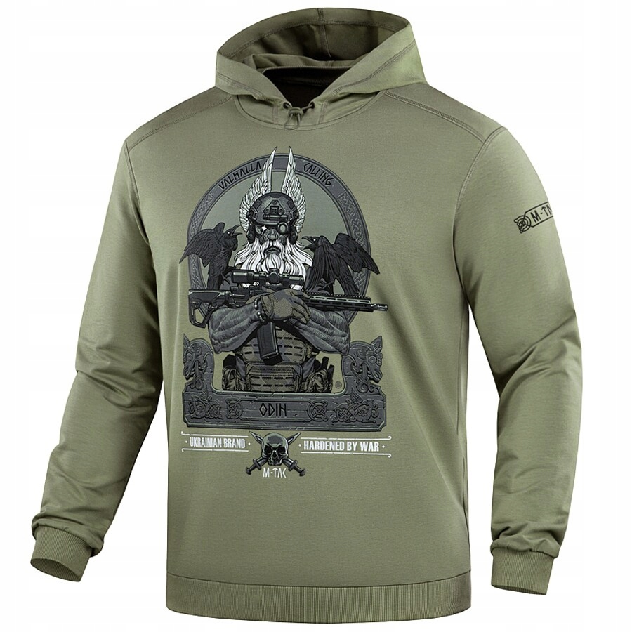 Bavlněná mikina s kapucí M-Tac Hoodie Odin Light Olive M