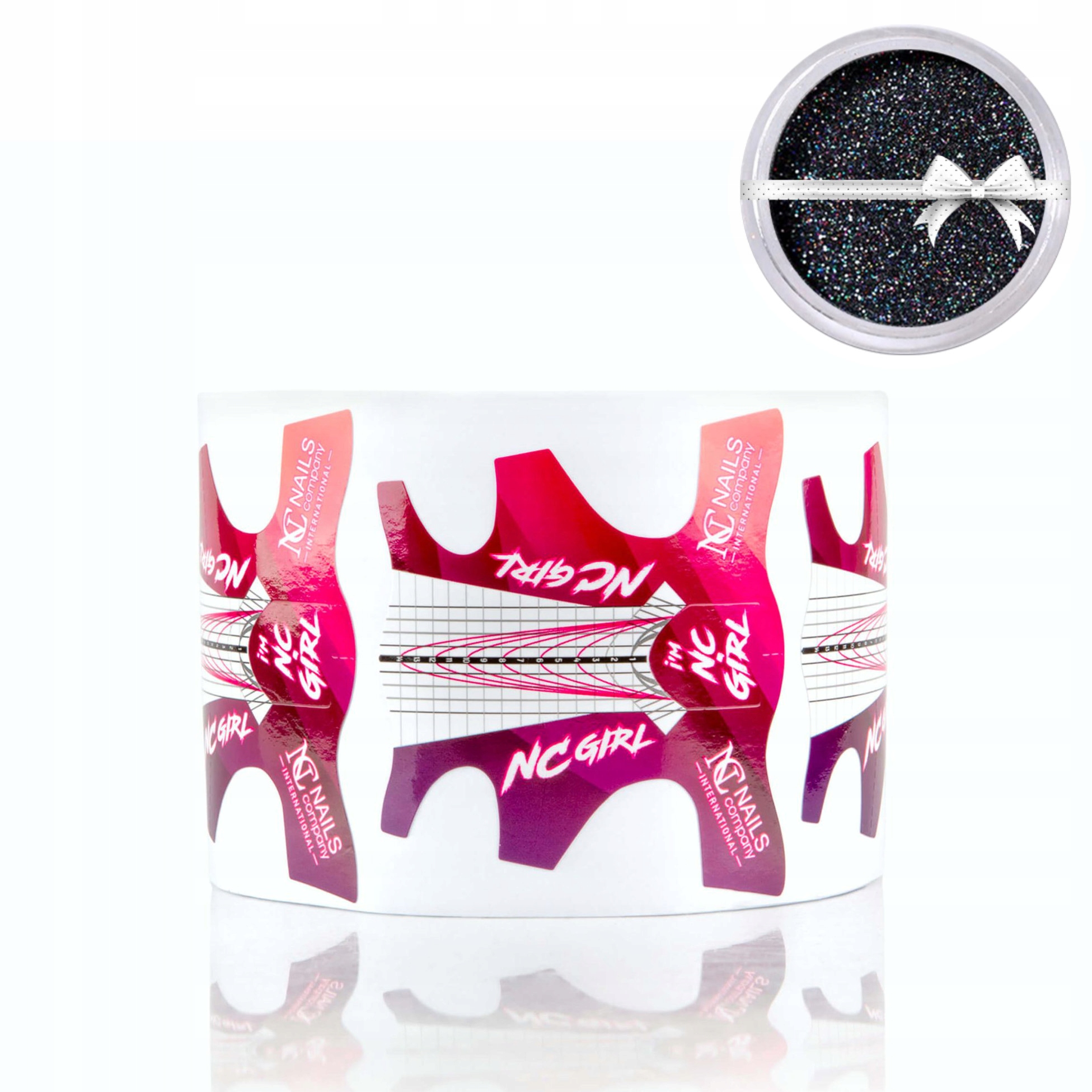 Šablony pro prodloužení Nails Company Dual Pink 500 ks Dárek