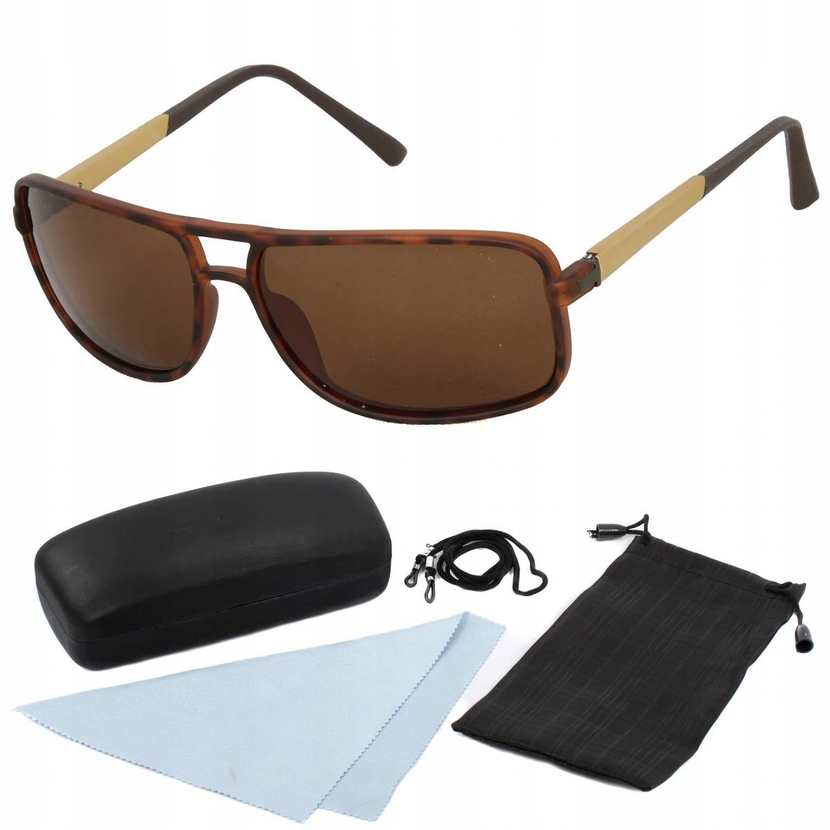 Polar Fashion PZ5002 C2 hnědé sluneční polarizační brýle pouzdro
