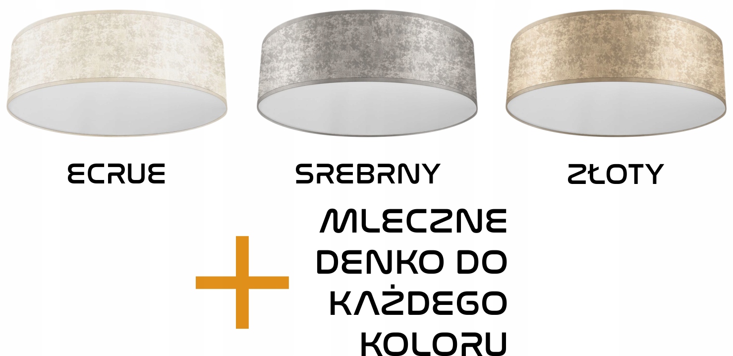 LAMPA SUFITOWA LED PLAFON NATYNKOWY 60W 50CM 3xE27 Kod producenta PLC50