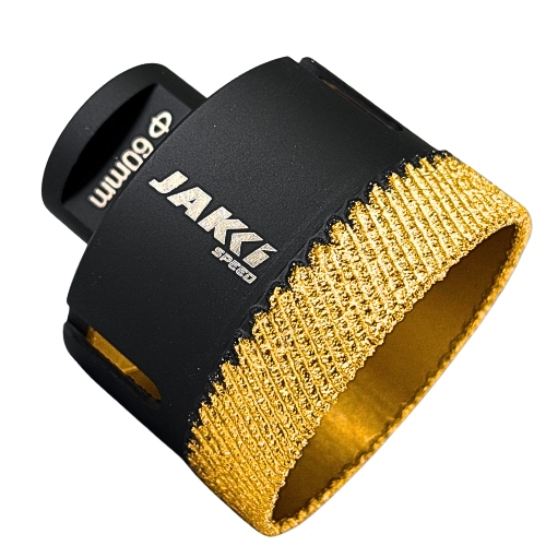 Diamantová děrová Korunkový Vrták Jakki Speed 60 mm M14 na tvrdé kameninové dlaždice