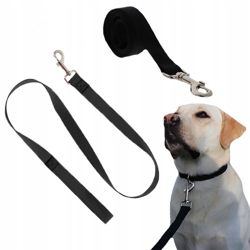 

Solidna Smycz Taśmowa Materiałowa dla Psa 120cm L