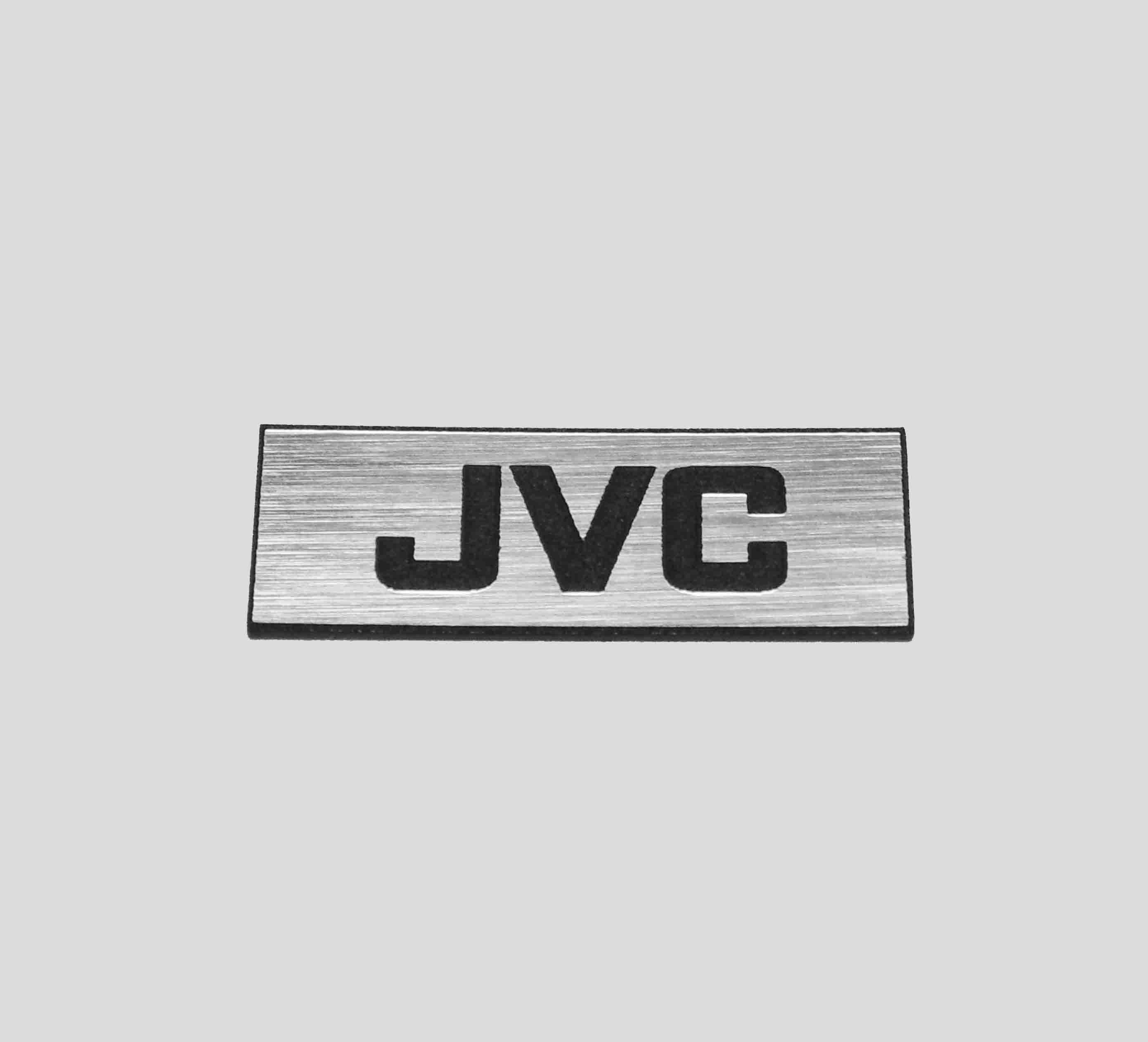 

Jvc logo naklejka emblemat 30 x 10 mm*SREBRNA