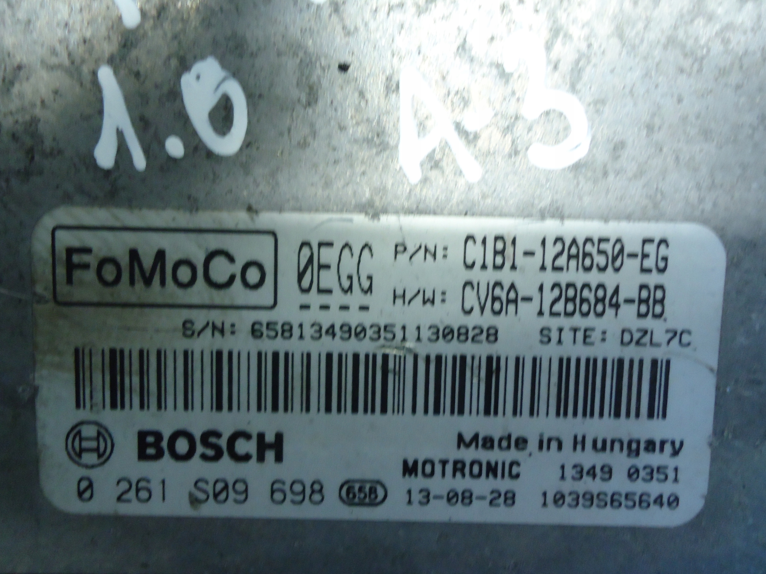 FORD FOCUS MK3 1.0 ECOBOOST Computer DES MOTORS C1B1-12A650-EG