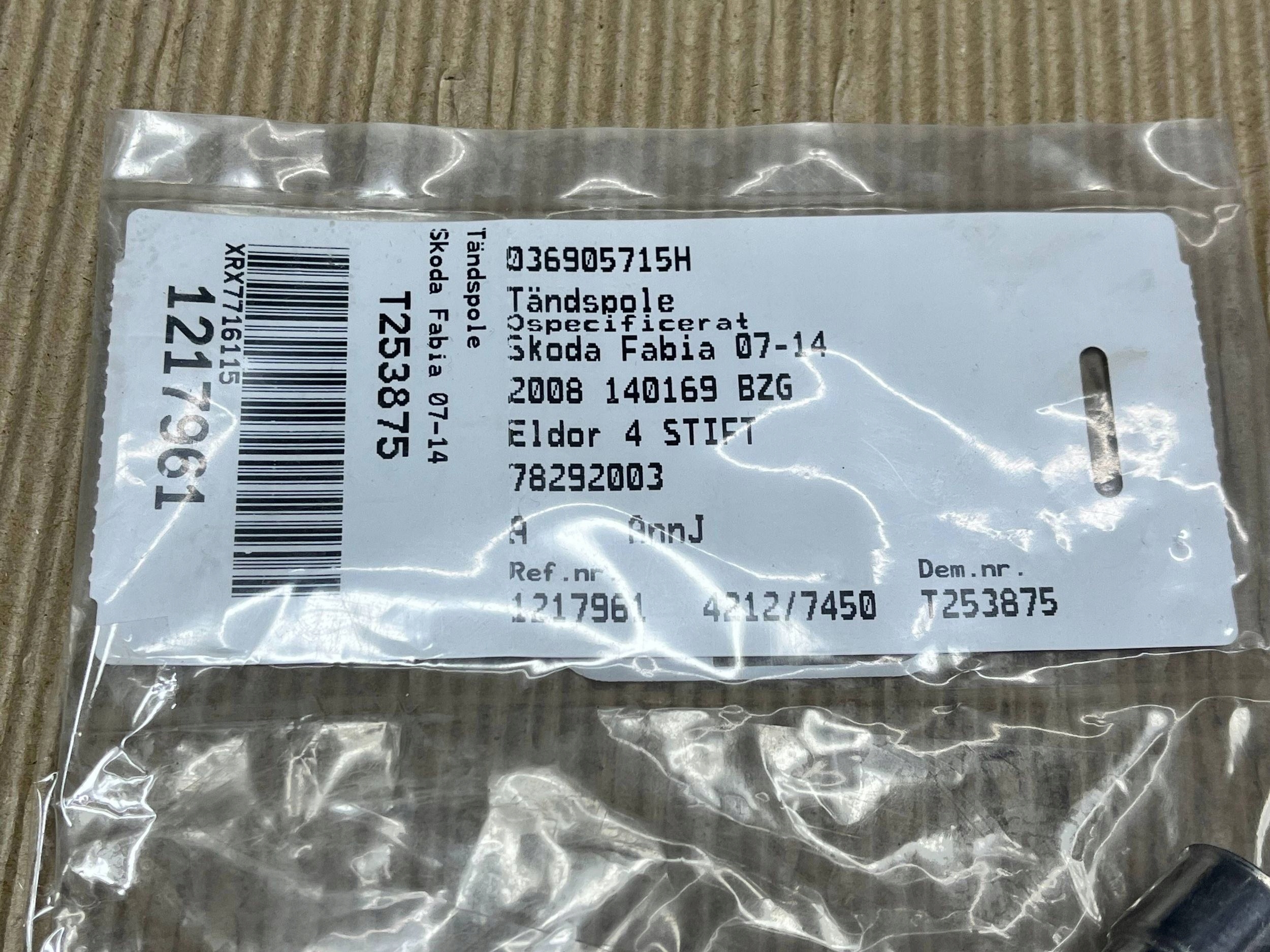 coil ignition Skoda Fabia Mk2 (5J) 036905715h org!!