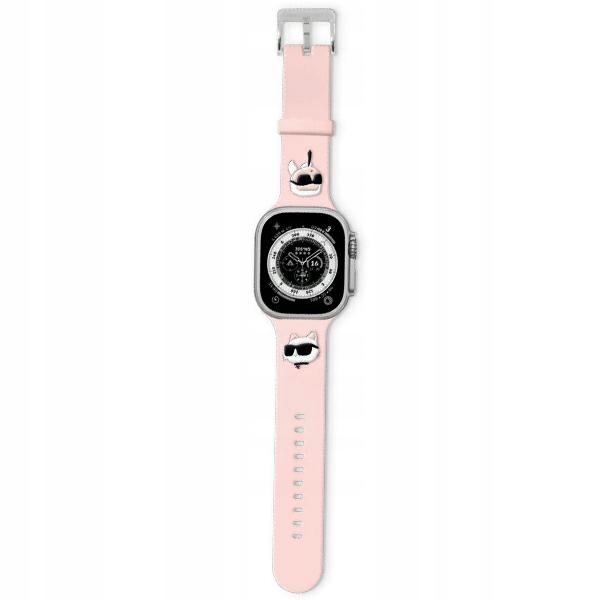Řemínek Karl Lagerfeld pro Apple Watch 85mm růžový