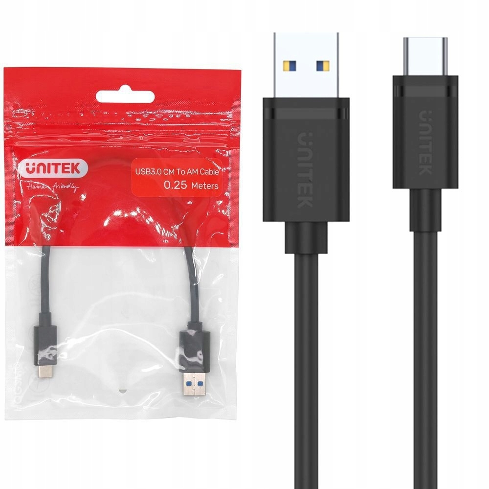 

Kabel Fast Charge Usb 3.0 Usb-c 5Gb/s 25cm Unitek