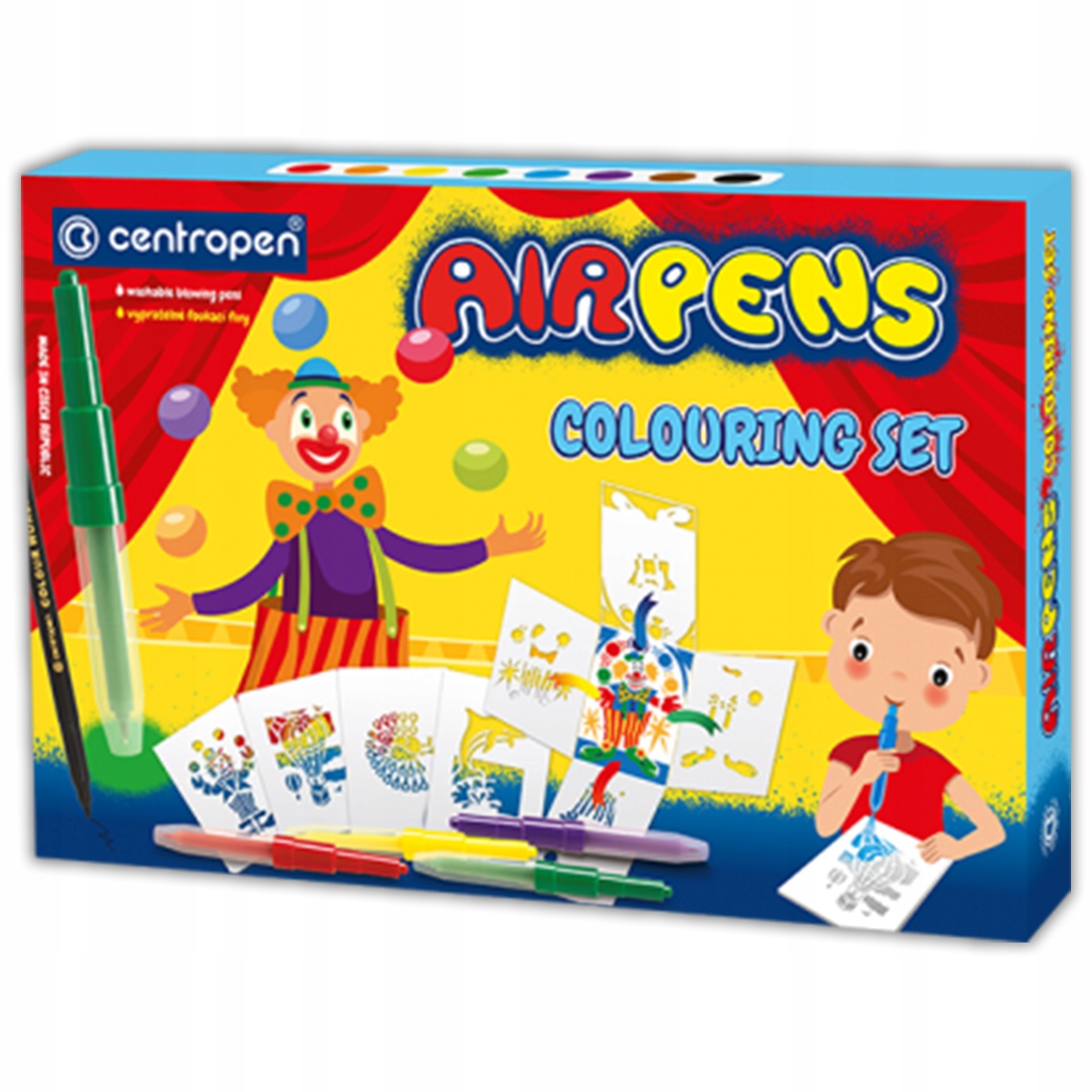 Centropen Airpens Colouring Set 1500/9, 9 szablonów