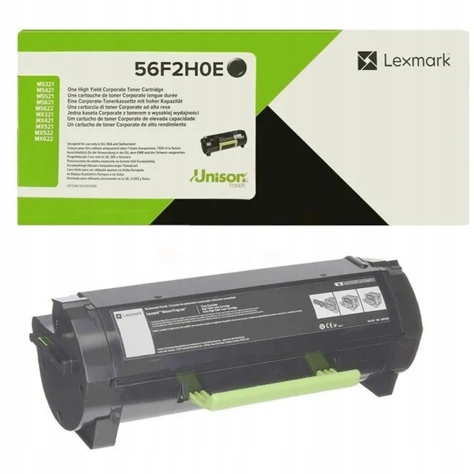 Toner Lexmark 56F2H0E čierny (black) Nový Originálny