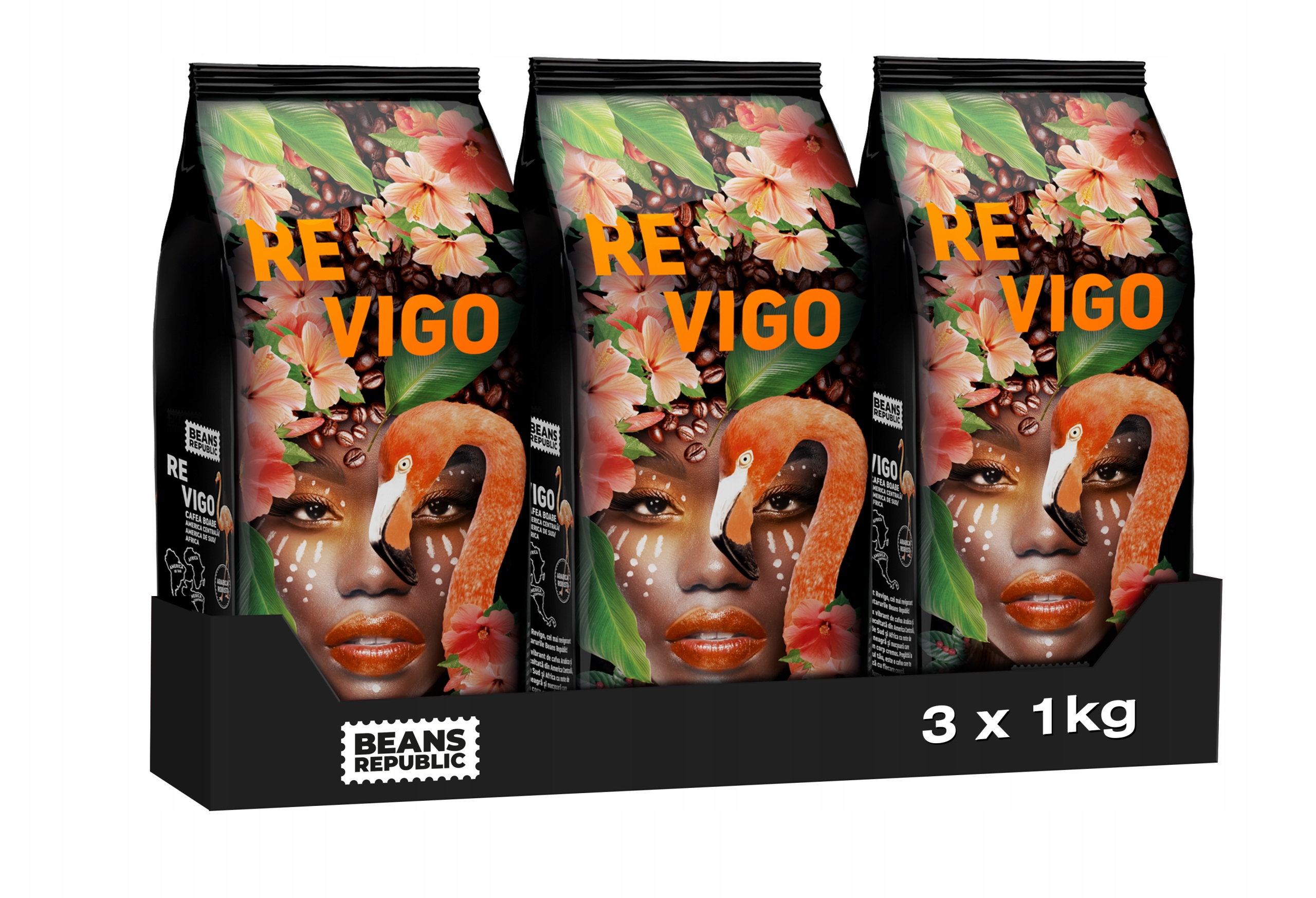 Kawa ziarnista Beans Republic Revigo Arabica Robusta 3x1kg