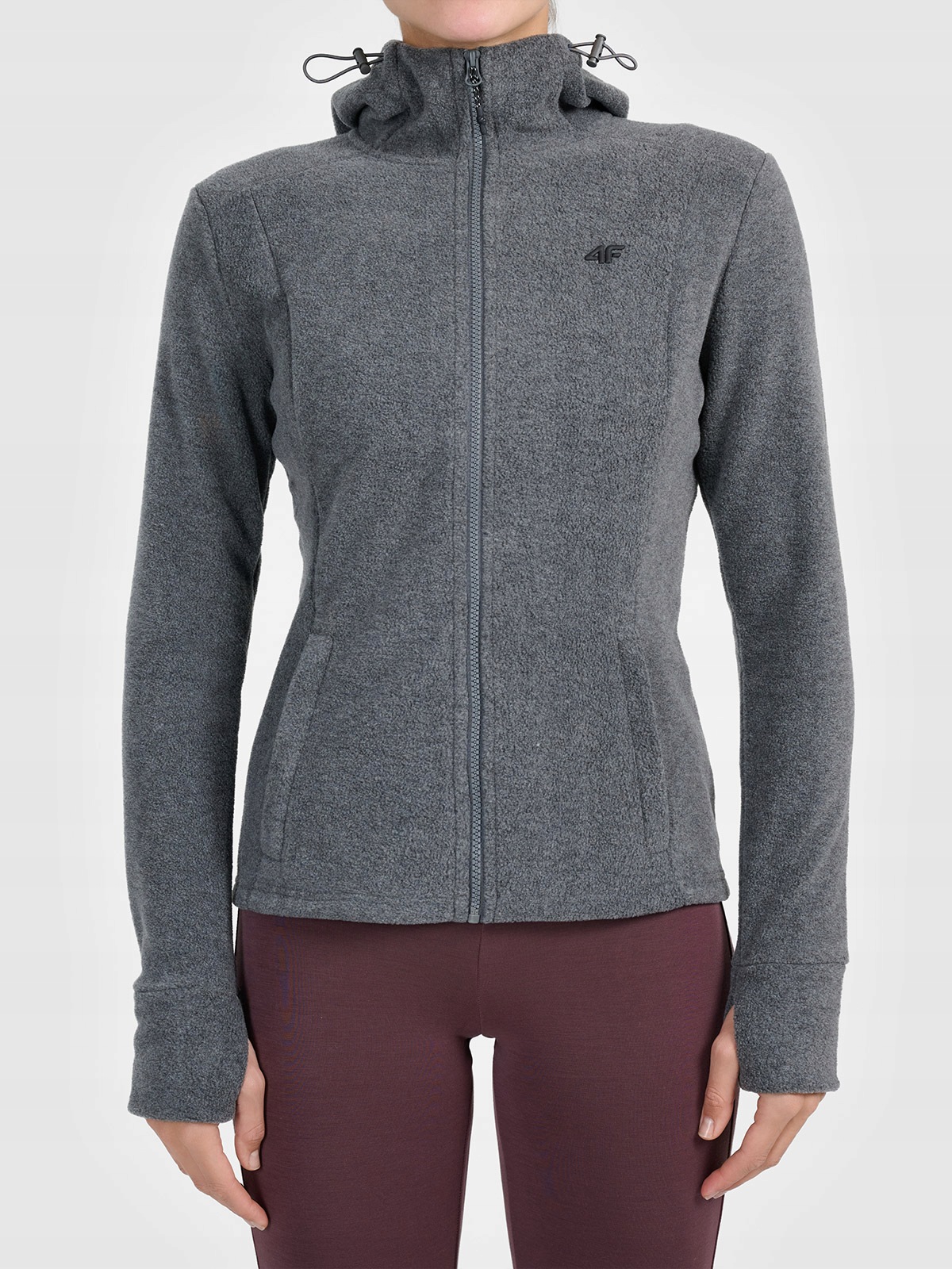 Polar Damski Bluza Polarowa Rozpinana Szary 4F AW26 Xs