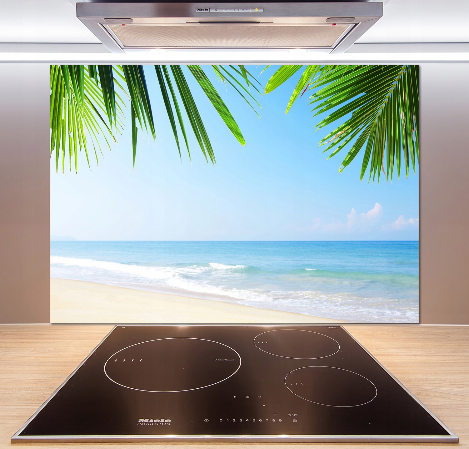 

Panel do kuchni Tropikalna plaża 100x70 cm + Klej