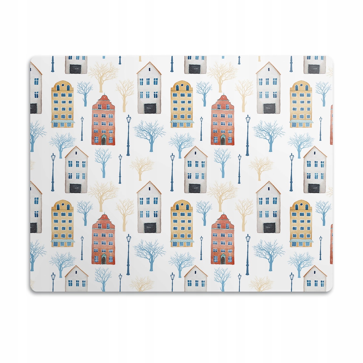 Pro psa a kočku podložka pod misku Město budovy 90x60